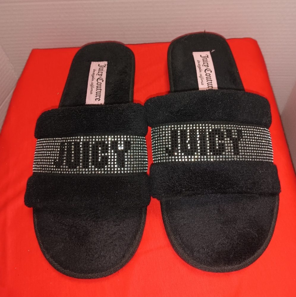 Juicy Couture Black Slide Sandals